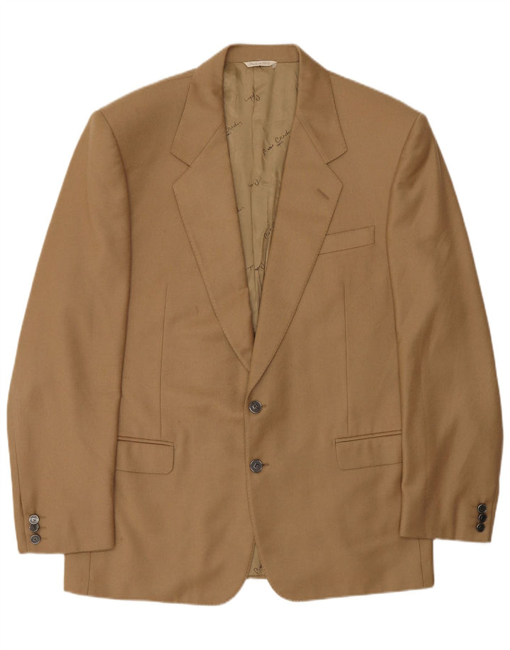 PIERRE CARDIN Herren 2-Knopf-Blazerjacke UK 40 Large Beige