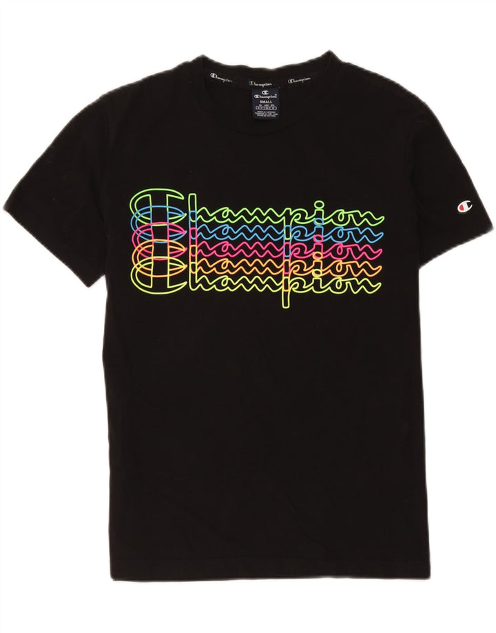 Champion Herren-T-Shirt mit Grafik, Größe S, Schwarz