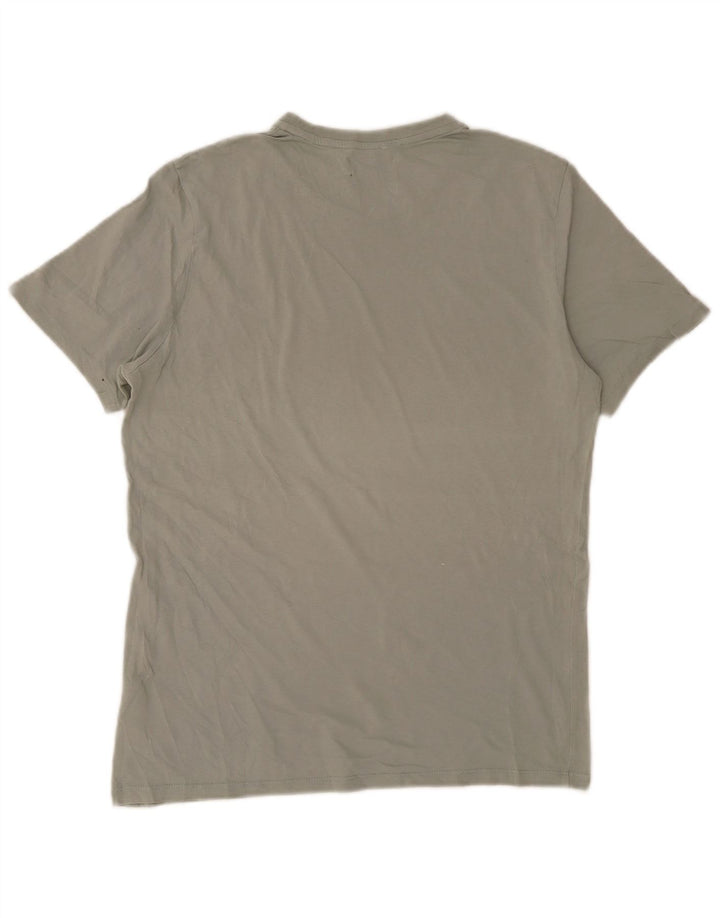 CALVIN KLEIN Herren T-Shirt Top Small Grau Baumwolle