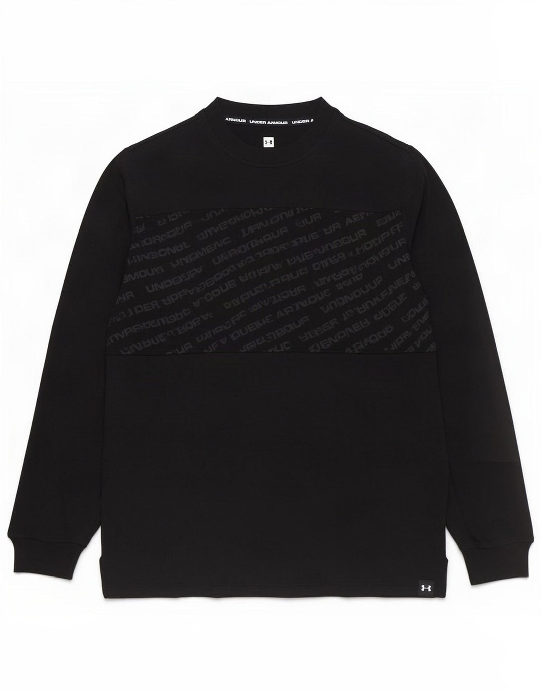 Under Armour Herren Graphic Top Langarm Mittelschwarz Baumwolle