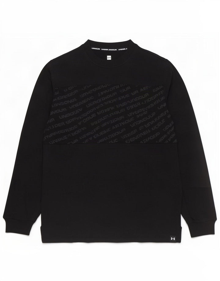 Under Armour Herren Graphic Top Langarm Mittelschwarz Baumwolle