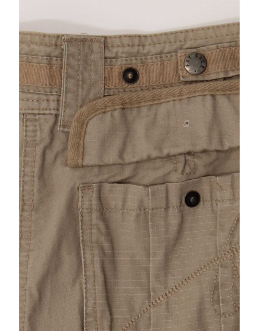 Fat Face Damen Cargoshorts UK 12 Medium W30 Khaki Baumwolle