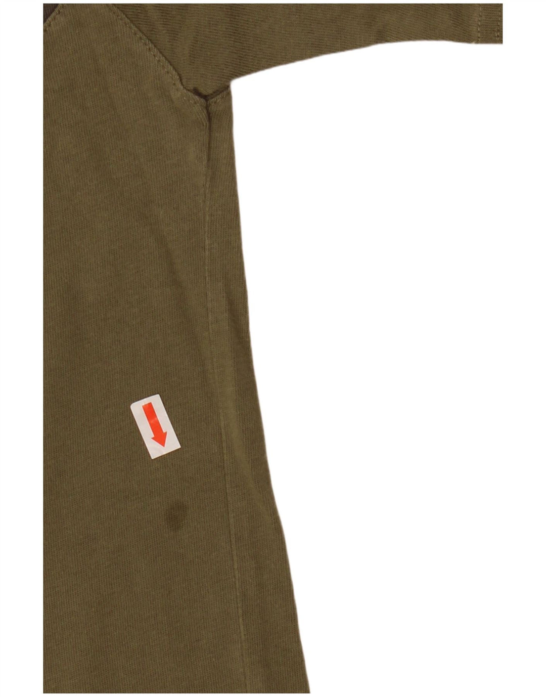 ADIDAS Herren T-Shirt Top Medium Khaki Colourblock Baumwolle