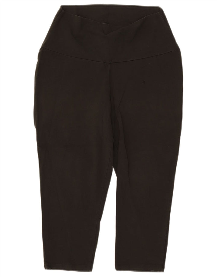 MINT VELVET Damen Capri-Leggings UK 14 Große Khaki-Baumwolle