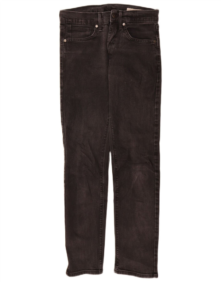 Marks & Spencer Herren Slim Jeans W28 L31 Schwarze Baumwolle