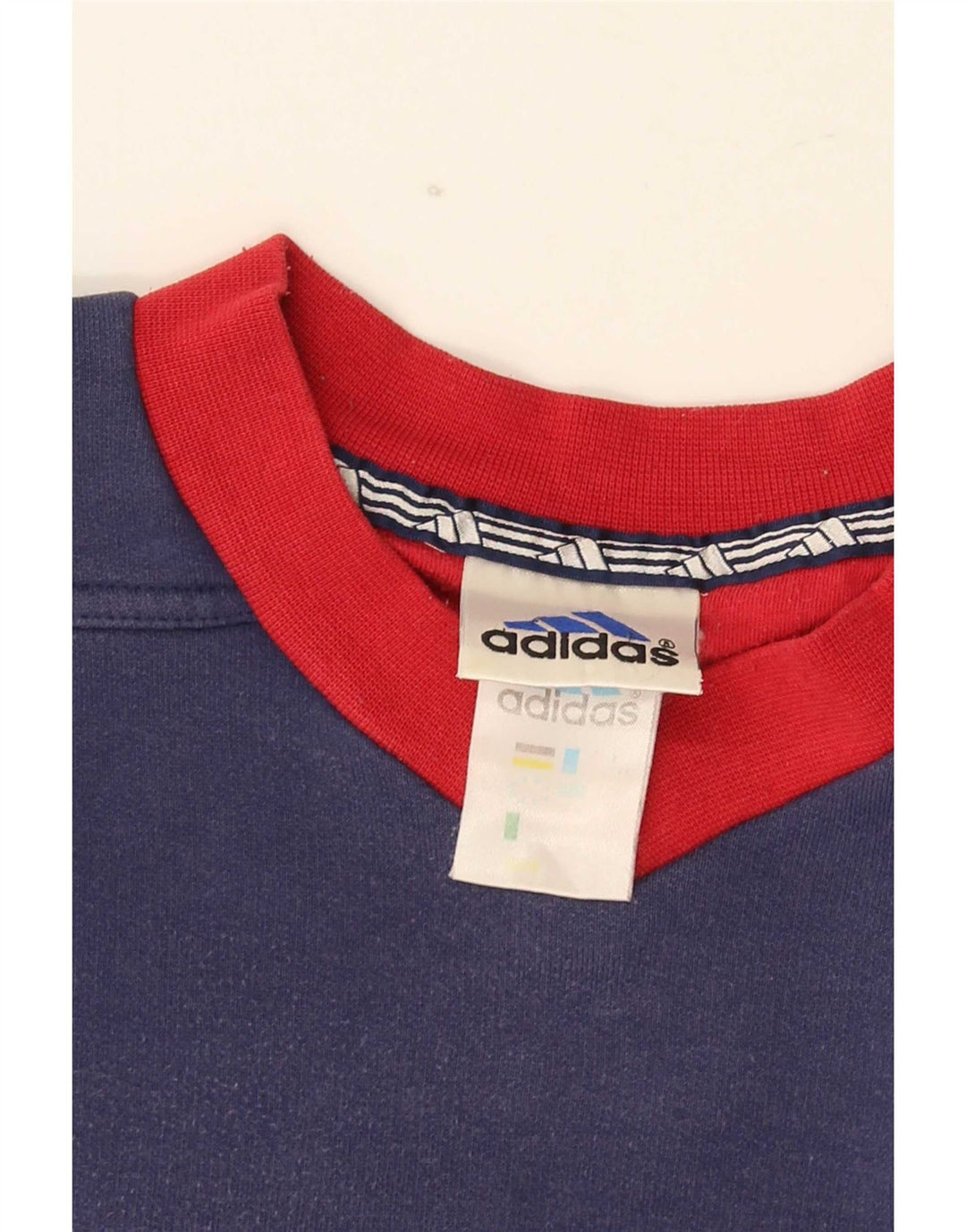 Adidas Herren-Sweatshirt-Pullover, mittelgroß, Marineblau, Farbblock