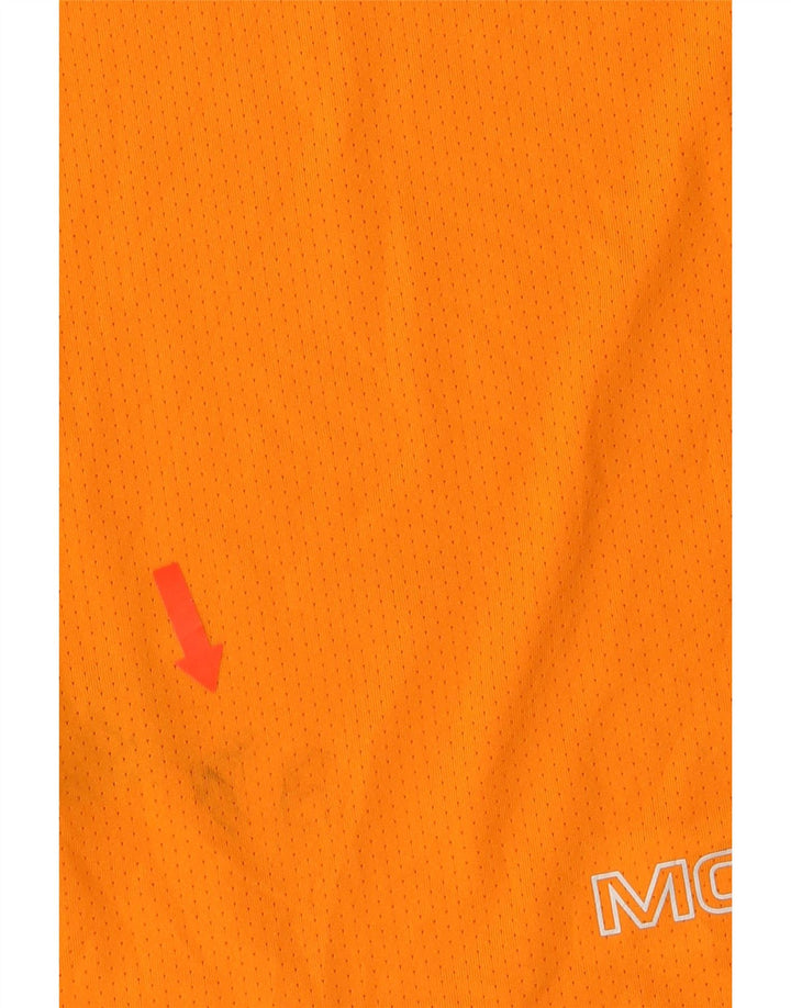 Monterrain Herren T-Shirt Top Small Orange Polyester