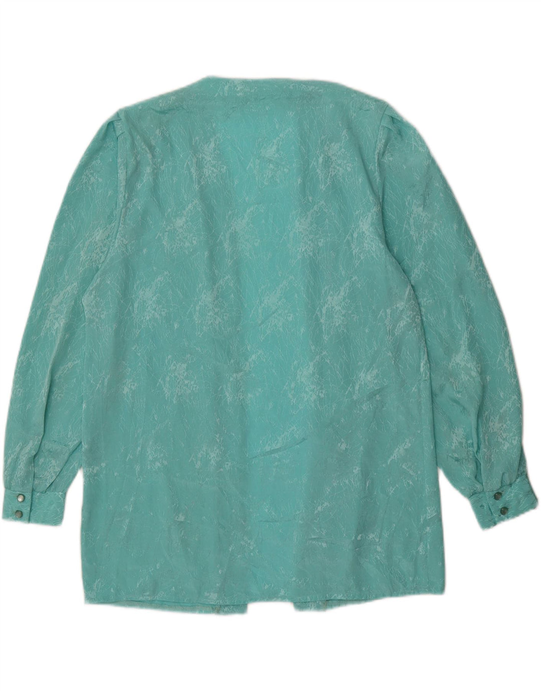 VINTAGE Womens Oversized Cardigan Top EU 36/38 Small Turquoise Vintage Vintage and Second-Hand Vintage from Messina Hembry 