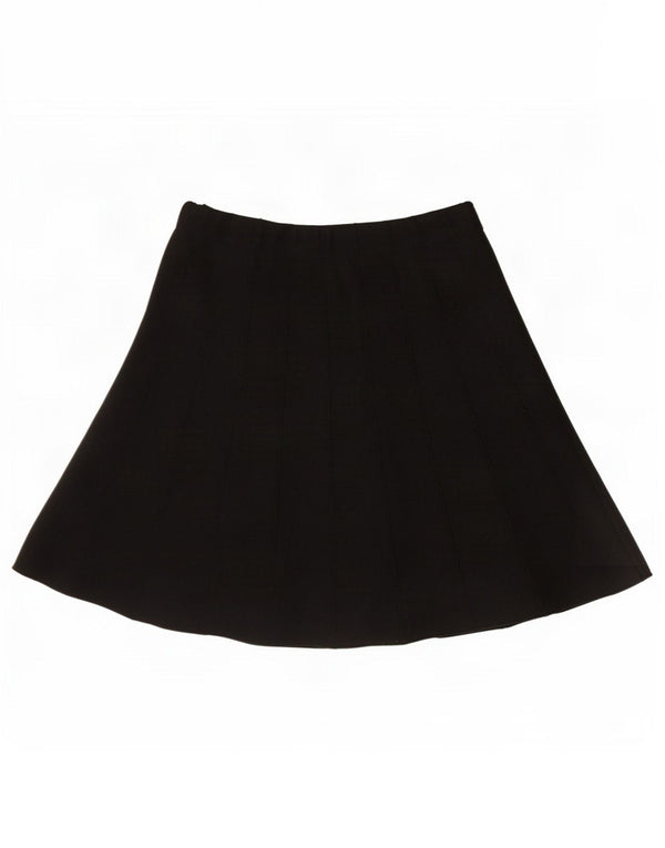 Zara Damen A-Linien-Rock Medium W28 Schwarze Viskose