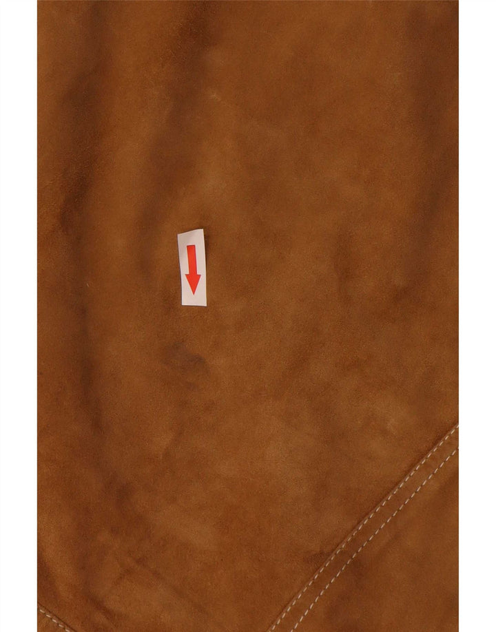 Vintage Herren Wildlederjacke IT 52 XL Beige Leder