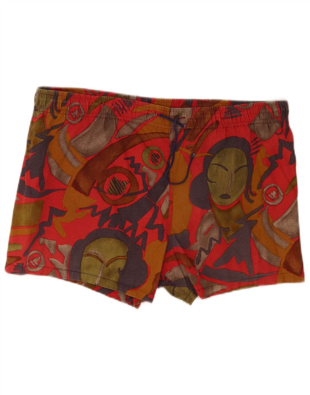 Allen Cox Herren-Badeshorts mit abstraktem Muster, groß, mehrfarbig, Baumwolle