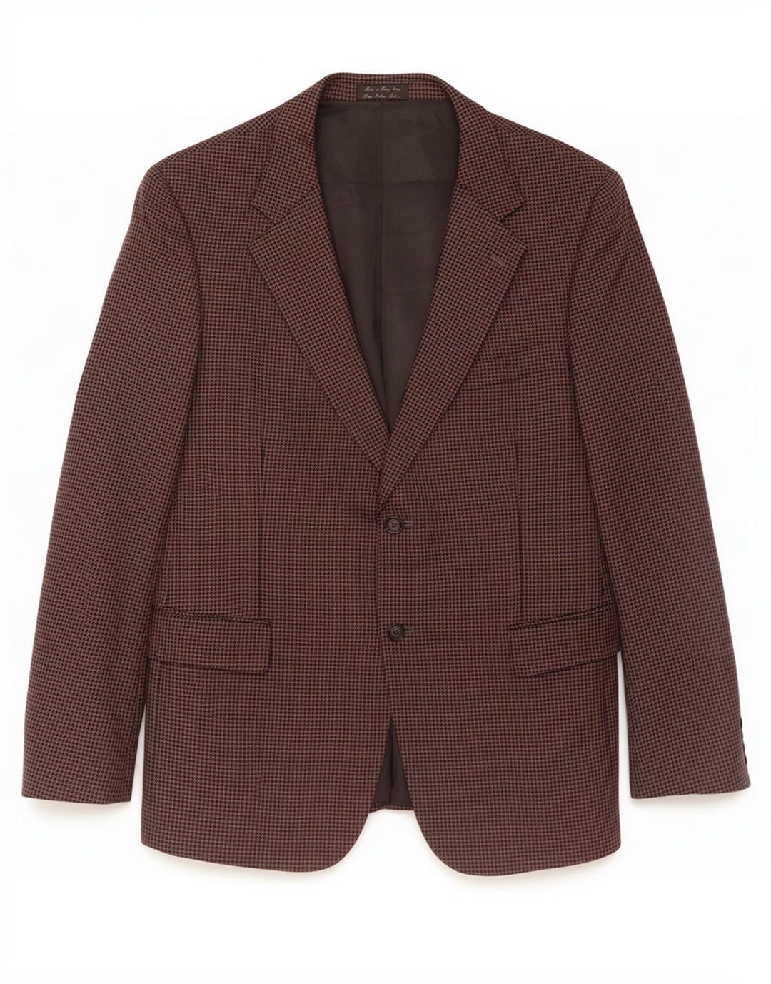 Durban Herren-Blazer mit 2 Knöpfen, UK 38, mittelgraue Hahnentritt-Schurwolle