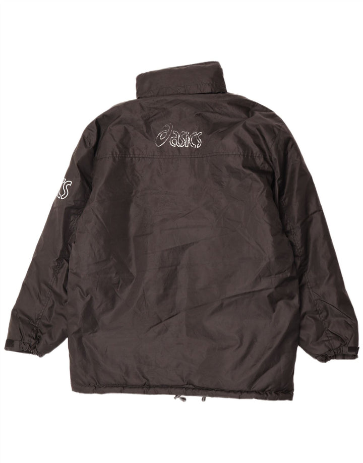 Asics Herren Graphic Windjacke UK 40 Large Schwarz Polyester