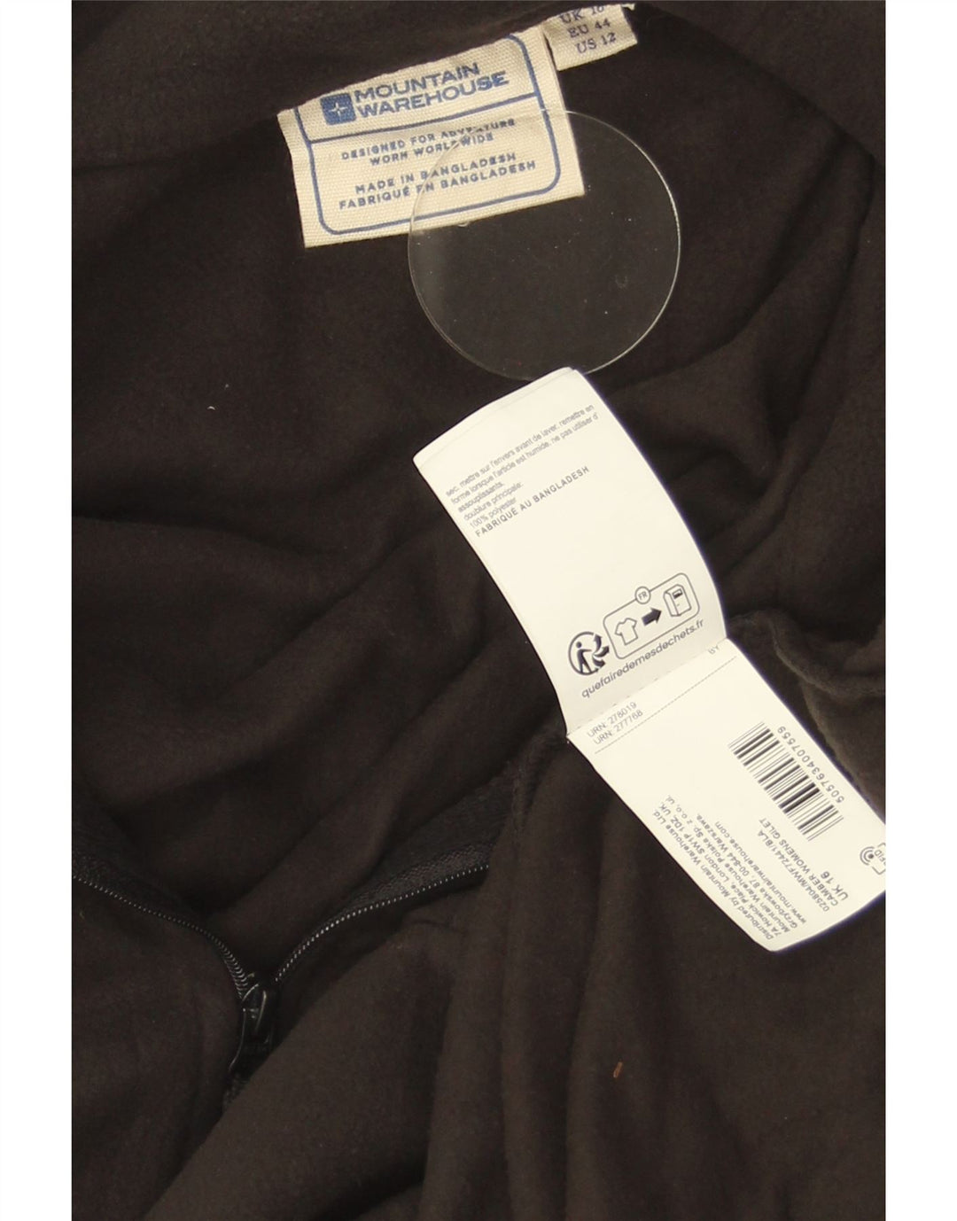 Mountain Warehouse Fleece-Weste für Damen, UK 16, Größe L, Braun, Polyester