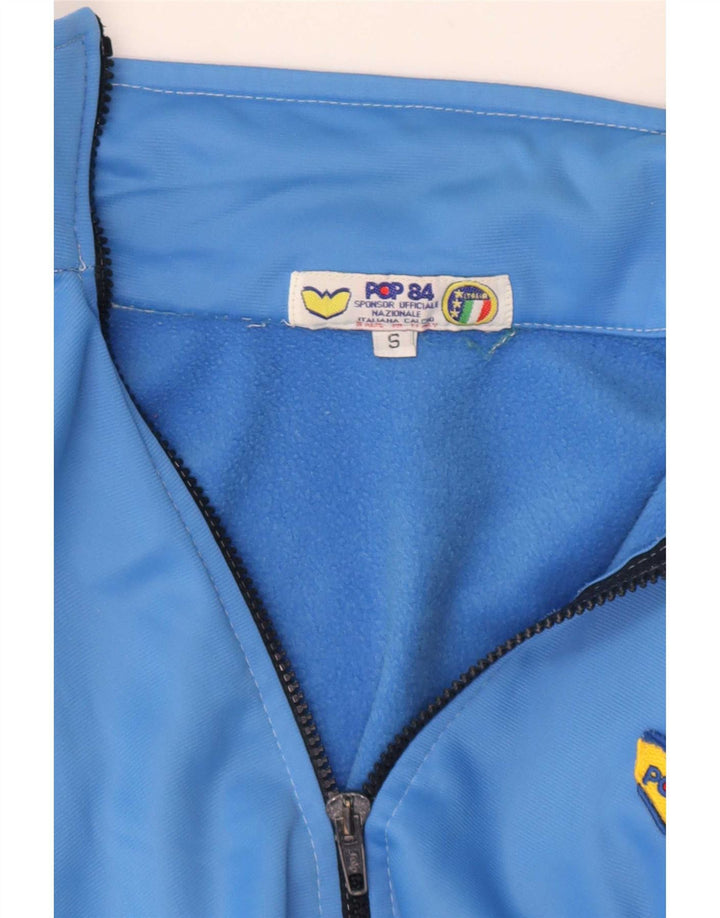 POP 84 Herren-Trainingsanzug, Oberteil, Jacke, klein, blau, Farbblock