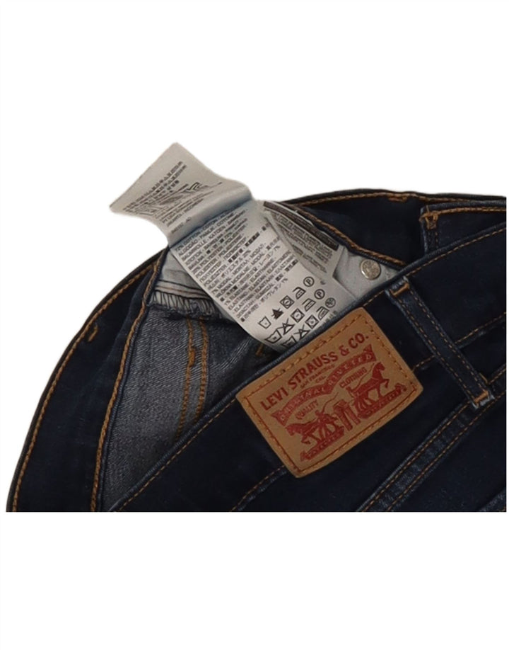 Levi's Damen 715 Bootcut Jeans W26 L27 Marineblau Baumwolle