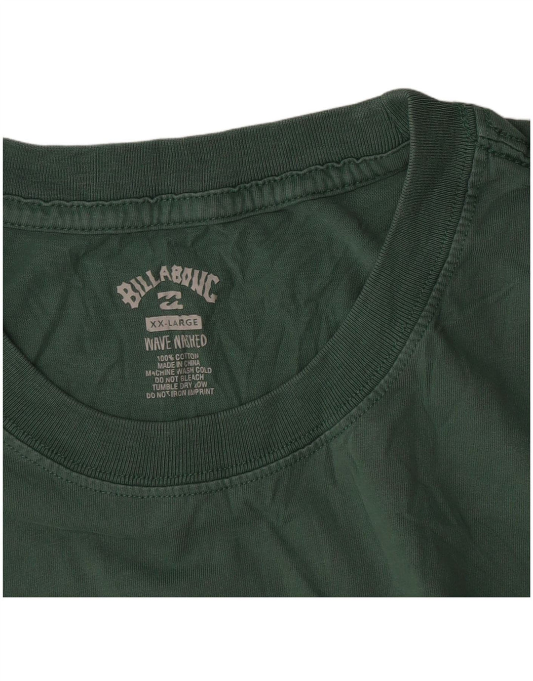 Billabong Herren T-Shirt Top 2XL Grüne Baumwolle