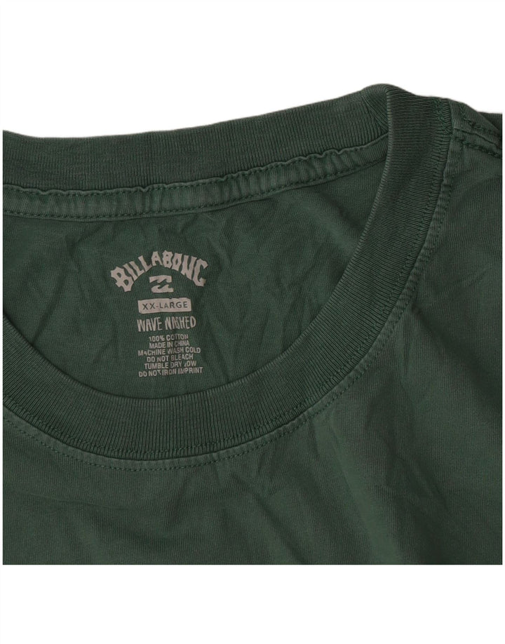 Billabong Herren T-Shirt Top 2XL Grüne Baumwolle
