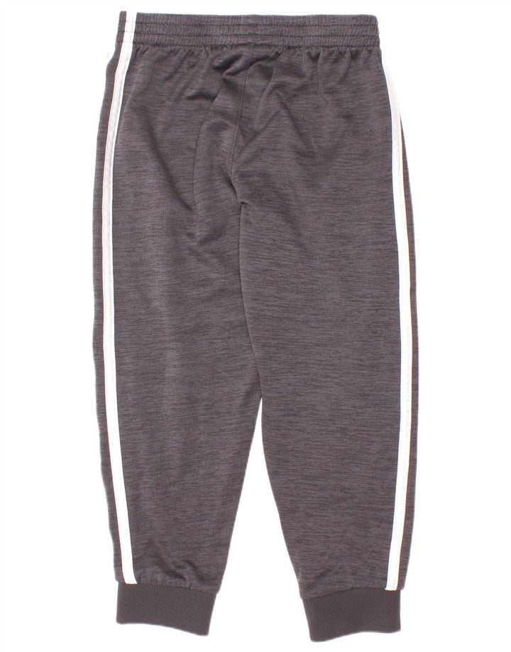 Adidas Jungen-Trainingshose, Jogginghose, 5–6 Jahre, grau geflecktes Polyester