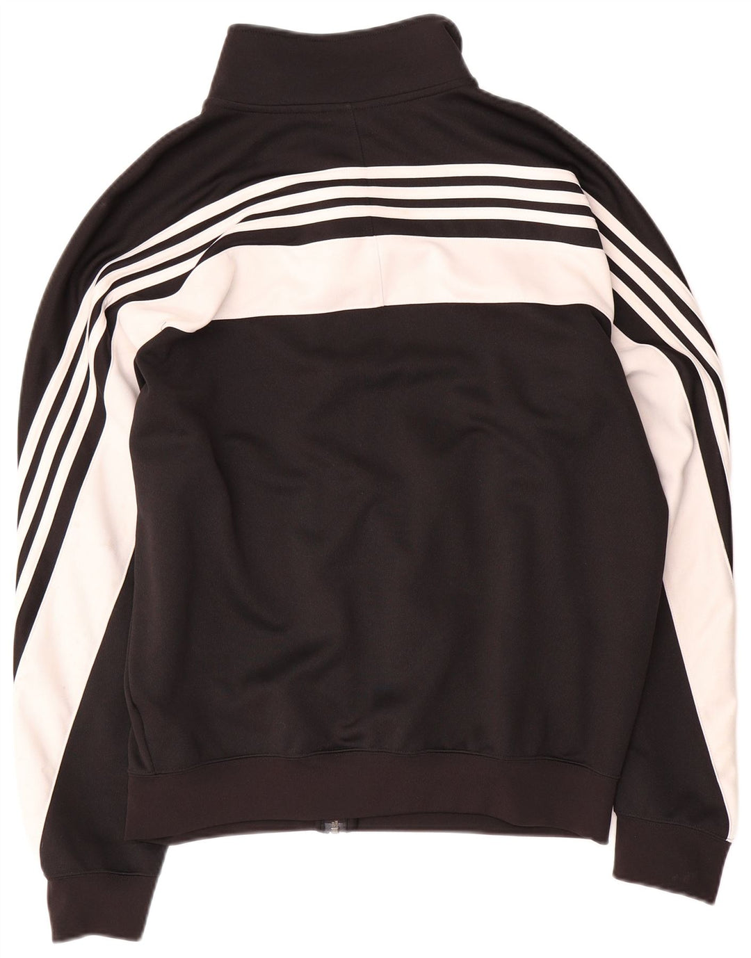 Adidas Herren-Trainingsanzug-Top-Jacke, großes schwarzes Farbblock-Polyester