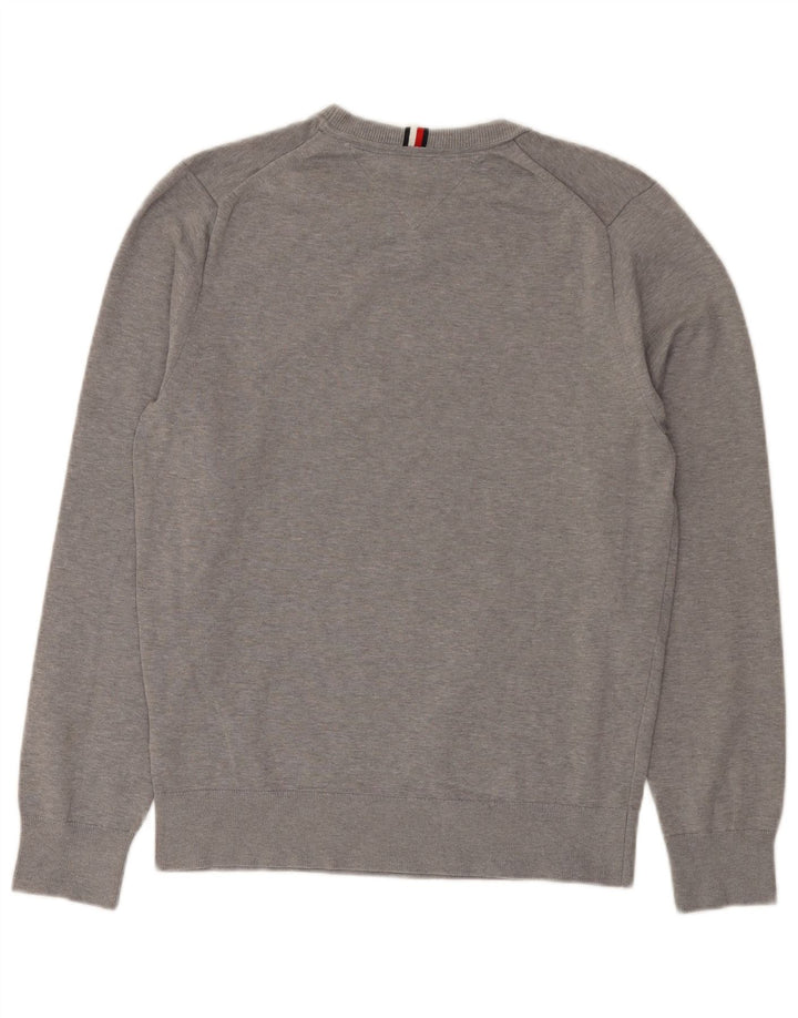 TOMMY HILFIGER Herren Sweatshirt Pullover mittelgraue Baumwolle