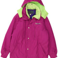 Fila Wattierte Herrenjacke mit Kapuze IT 52 XL Pink Colourblock Polyester