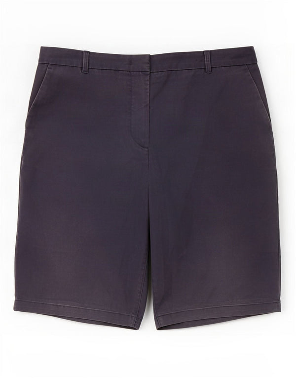 Marks & Spencer Damen Chinoshorts UK 14 Large W32 Marineblaue Baumwolle