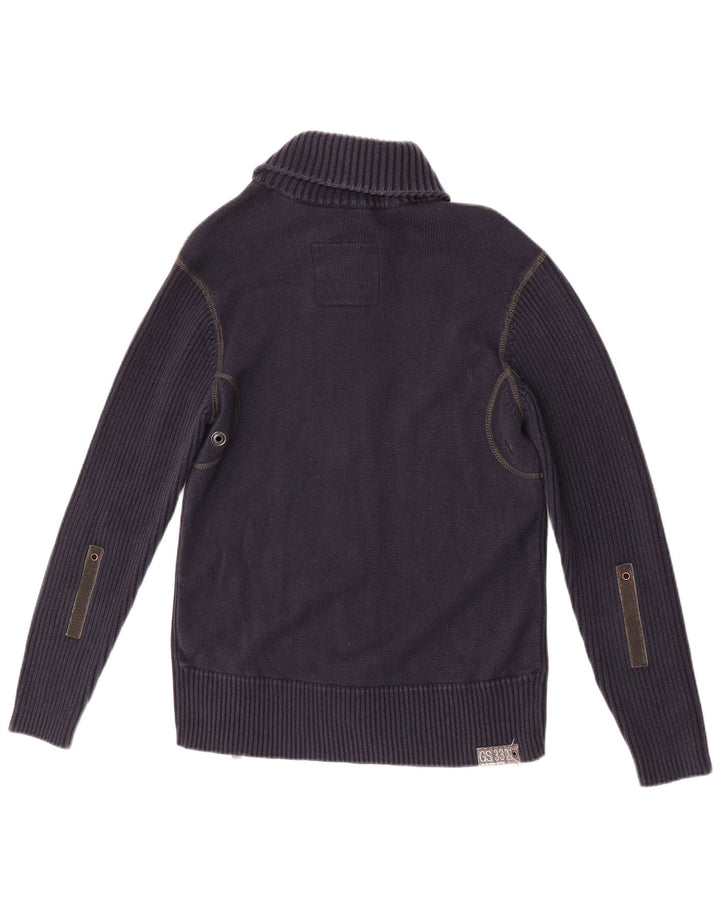 G-Star Herren 3301 Strickjacke, groß, marineblau, Baumwolle