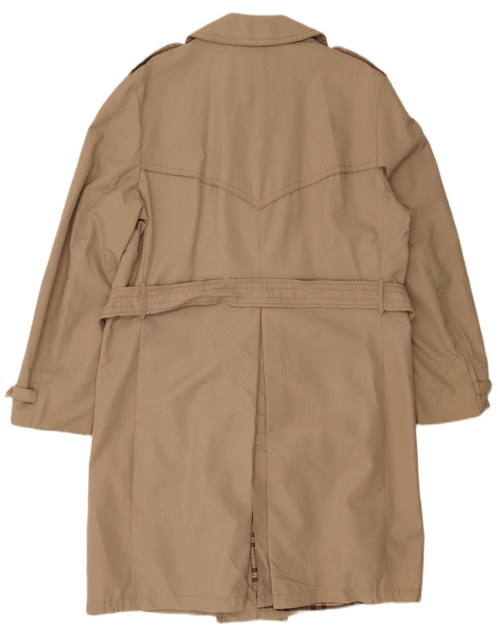 VINTAGE Herren Trenchcoat UK 40 Large Beige Polyester