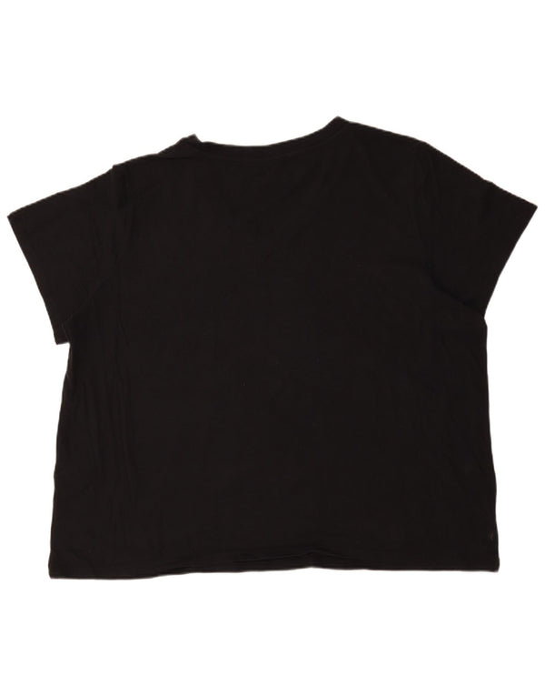 Levi's Damen-T-Shirt in Übergröße, Größe UK 22 3XL, schwarze Baumwolle