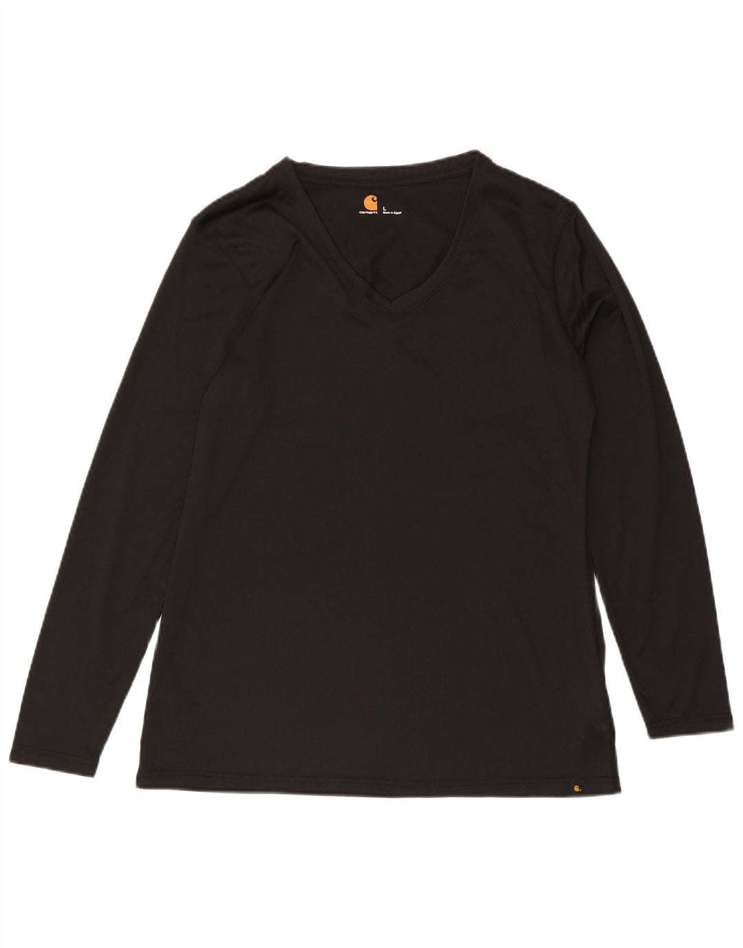 Carhartt Damen Top Langarm UK 16 Large Schwarz Polyester