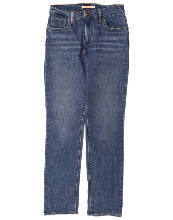 Levi's Damen 724 High Rise Straight Jeans W29 L30 Blaue Baumwolle