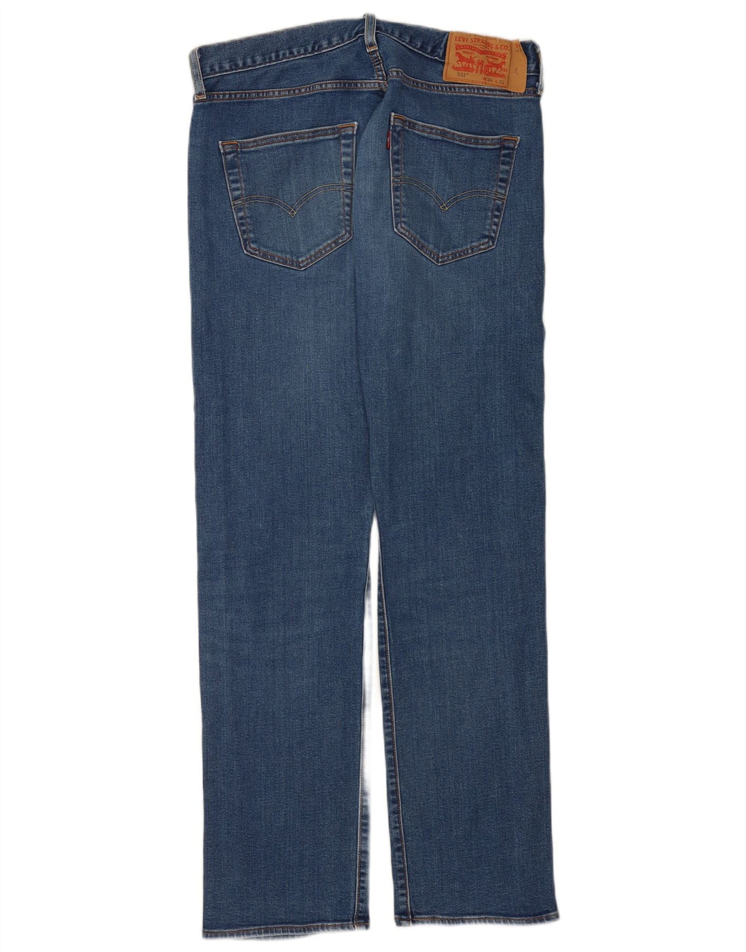 Levi's Herren 501 Straight Jeans W32 L32 Blaue Baumwolle