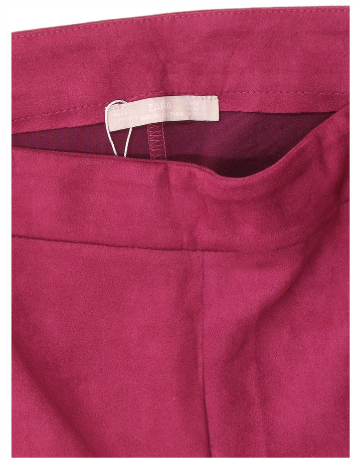 Zara Damen-Freizeitshorts, Größe S, W26, Rosa, Polyester