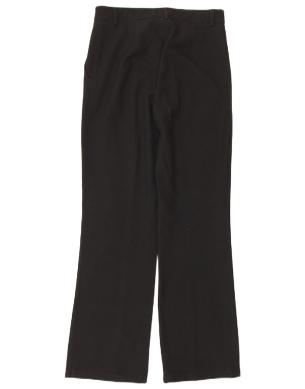 Armani Jeans Damen Bootcut Chino Hose UK 8 Small W26 L29 Schwarz Klassisch