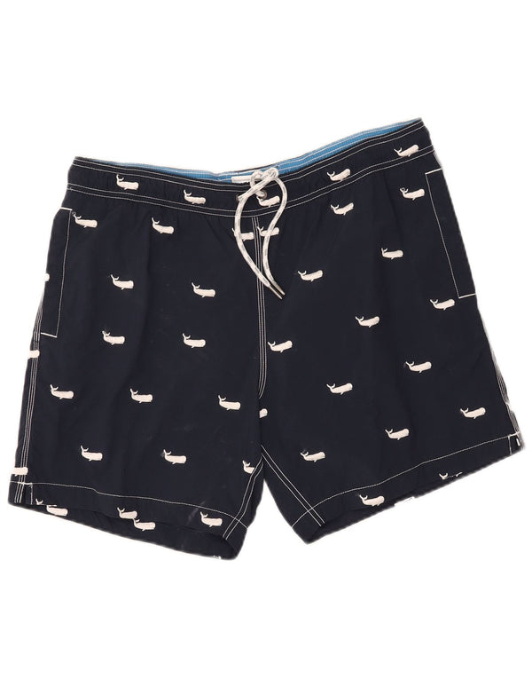 Champion Herren Badeshorts 2XL Marineblaues Animal-Print Polyamid