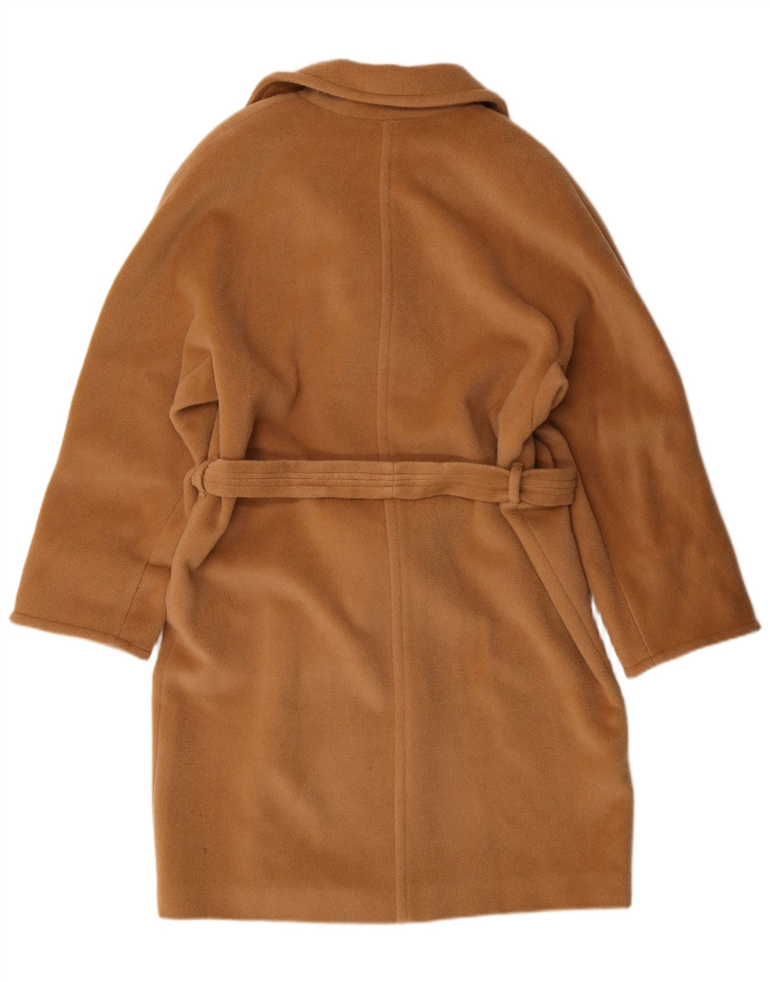 MARELLA Zweireihiger Damenmantel UK 12 Mittelbeige Schurwolle klassisch