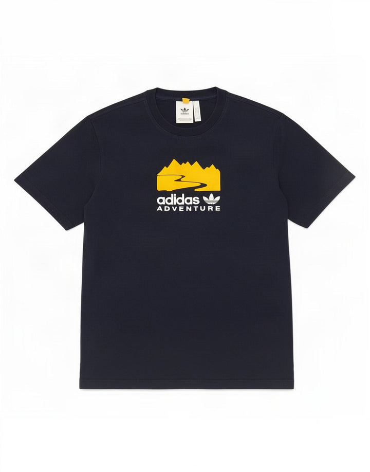 Adidas Herren Grafik T-Shirt Top Small Marineblau