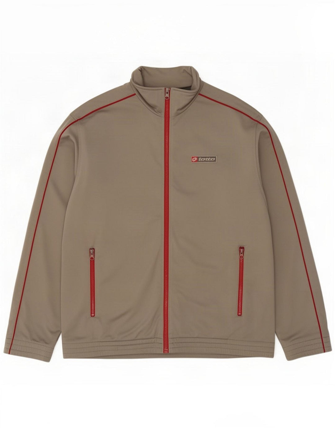 Lotto Herren-Trainingsanzug, Top-Jacke, groß, Grau