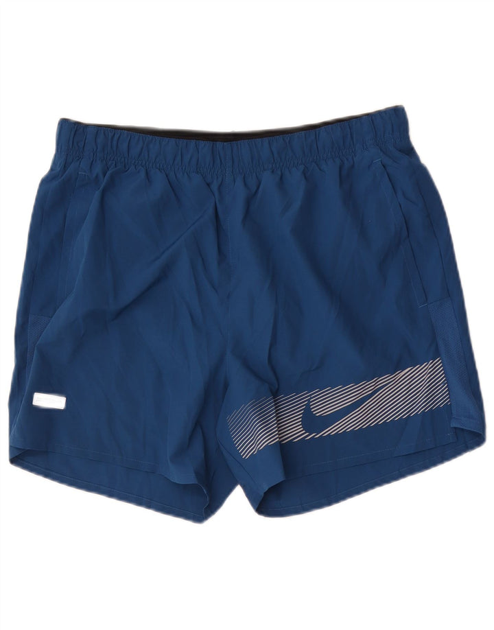 Nike Herren Dri Fit Graphic Sport Shorts Medium Marineblau Polyester
