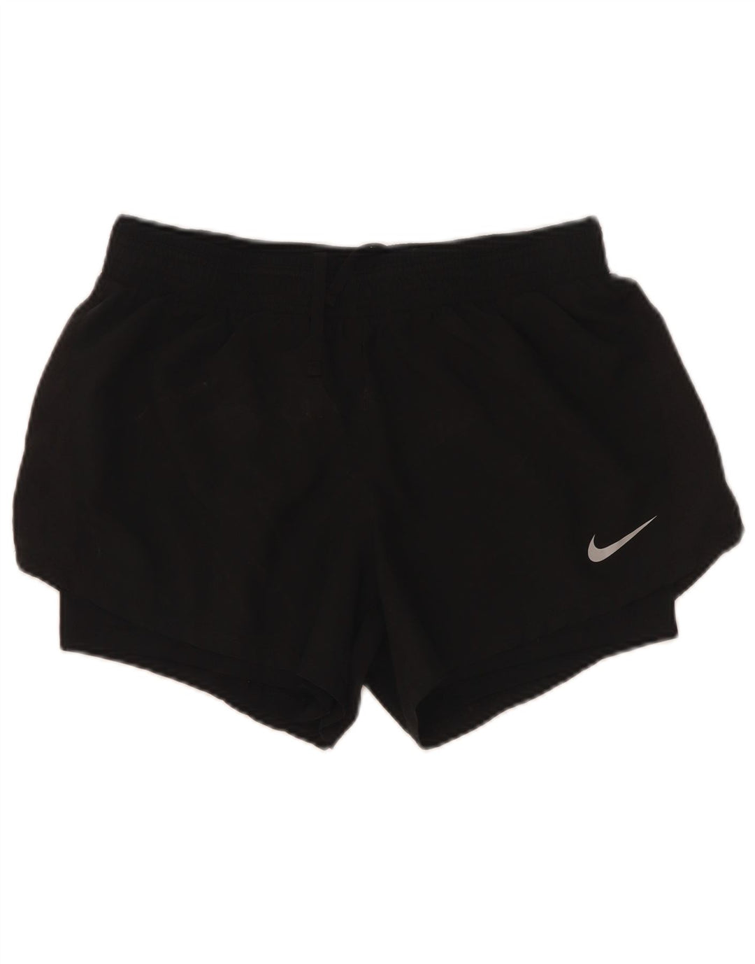 Nike Damen Sportshorts UK 12 Mittelschwarzes Polyester
