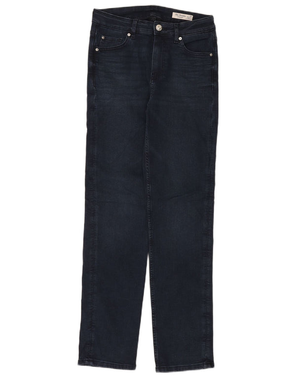 MARKS & SPENCER Womens The Sienna Straight Jeans UK 10 Small W30 L32 Blue