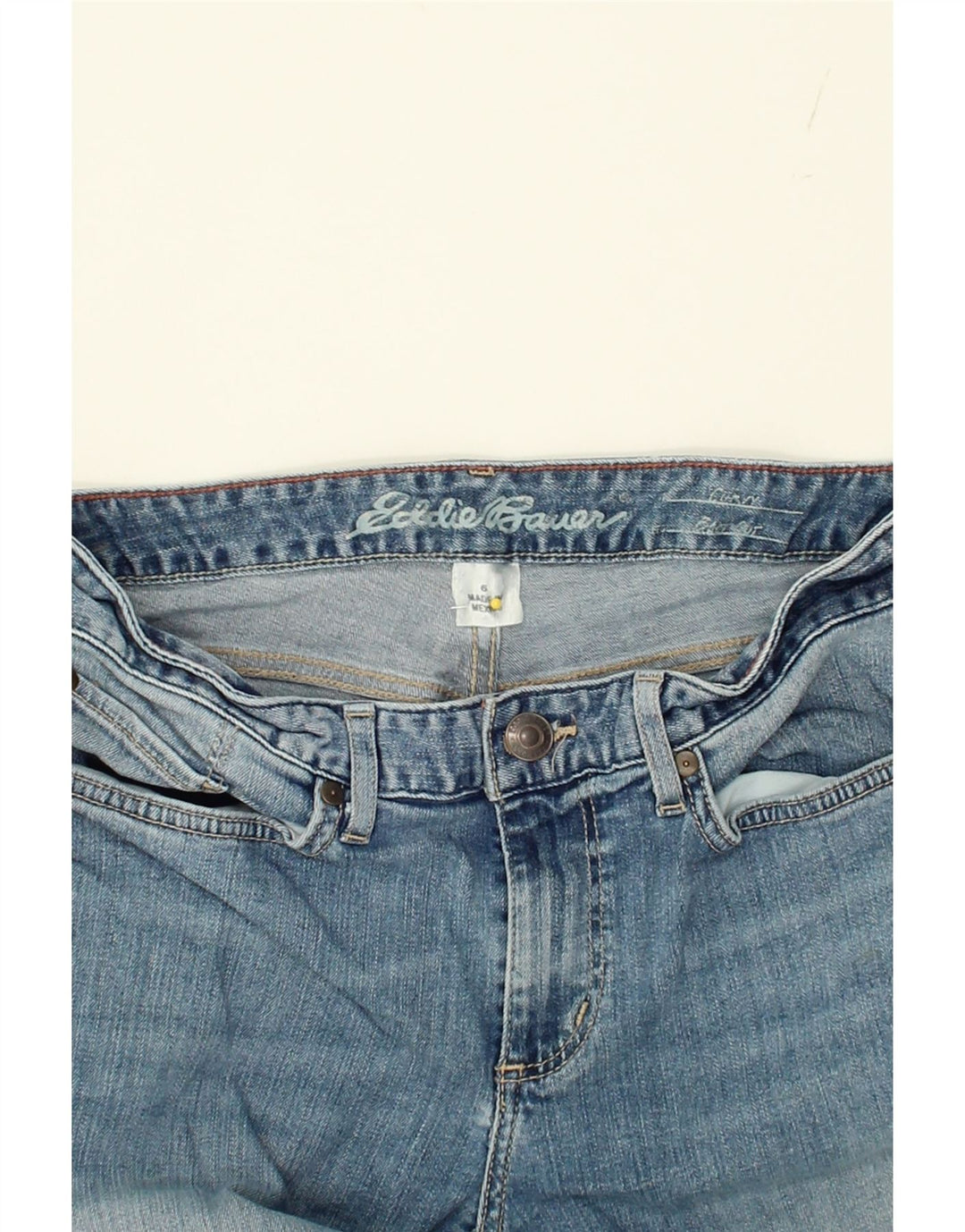 EDDIE BAUER Womens Straight Jeans US 6 Medium W30 L32 Blue Cotton Vintage Eddie Bauer and Second-Hand Eddie Bauer from Messina Hembry 