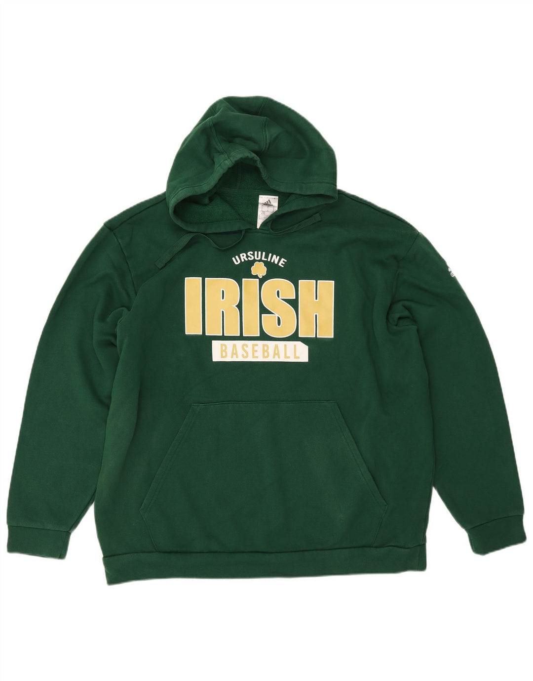 ADIDAS Herren Baseball Graphic Hoodie Pullover XL Grüne Baumwolle