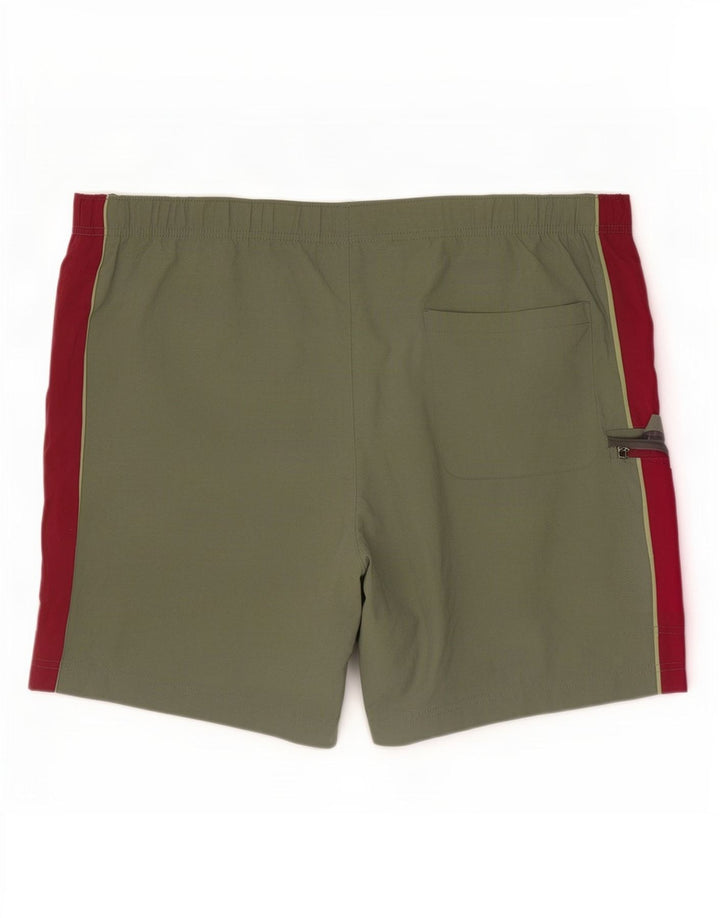 Marks & Spencer Herren-Badeshorts, groß, grünes Colourblock-Polyamid