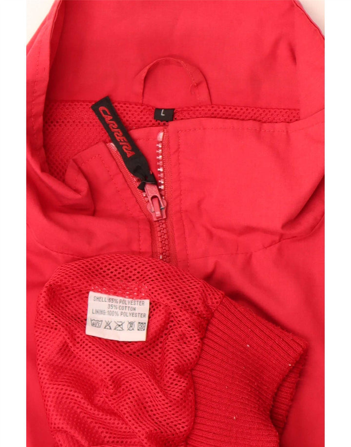 Carrera Herren-Bomberjacke mit Grafik, UK 40, Größe L, Rot, Polyester