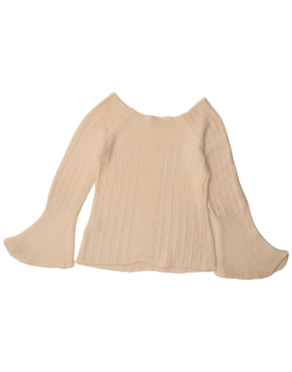Zara Damen-Pullover mit bauchfreiem U-Boot-Ausschnitt, Gr