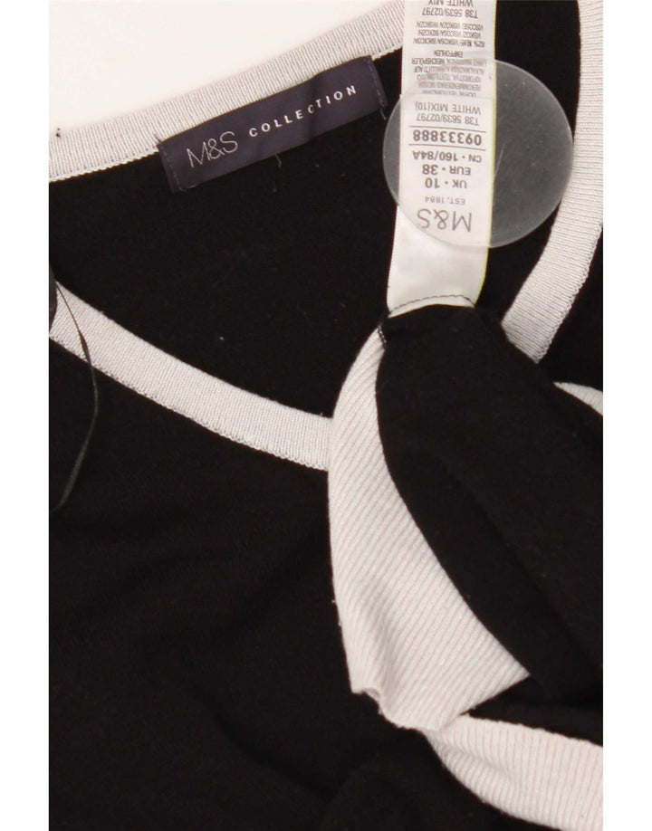 Marks & Spencer Damen-Cardigan-Pullover UK 10 Samll Black Colourblock