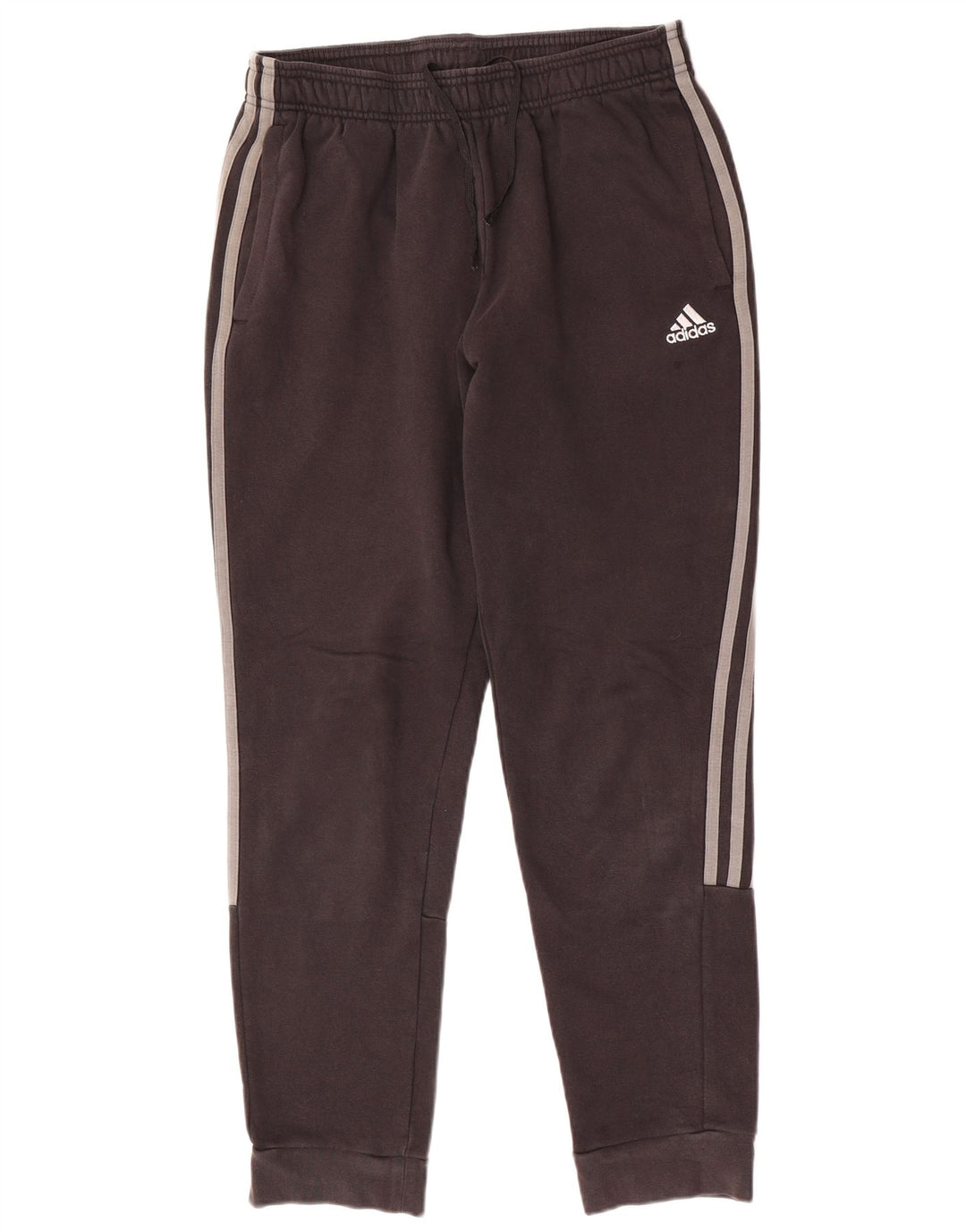 ADIDAS Damen Trainingshose Jogger UK 12 Mittelschwarze Baumwolle