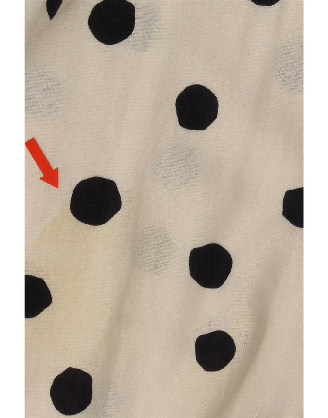 Marks & Spencer Damen A-Linien-Kleid, UK 14, Mittelweiß, gepunktet, Flachs